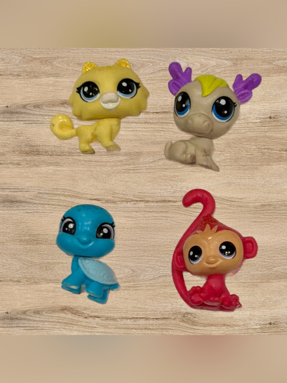 LITTLEST PET SHOP MINI PET FIGURES LOT OF 4 ANIMALS